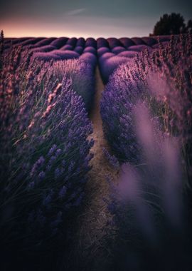 Dreamy Lavender Field