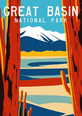 Great Basin Travel Poster