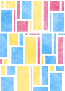 Vibrant Retro Mondrian