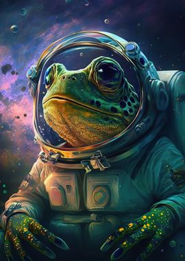 frog space astronaut