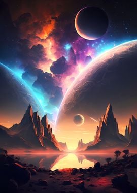 Galactic Oasis Landscape