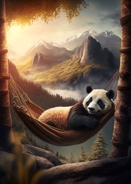 Chilling Hammock Panda