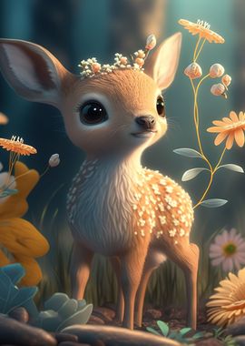 deer cute 