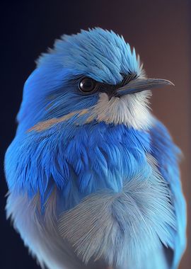 Chonky Mountain Blue Bird