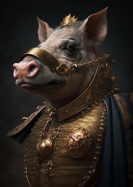 Portrait of a pig 1