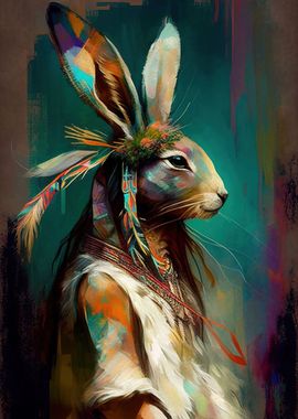 Colorful Rabbit Animals