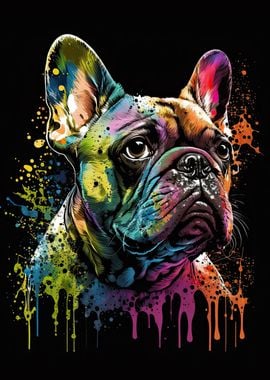 French Bulldog Watercolor