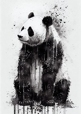 Panda Watercolor