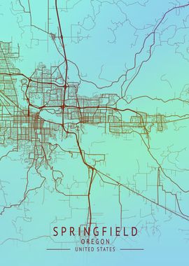 Springfield USA City Map