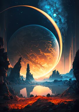 Dawn of Mercury Landscape