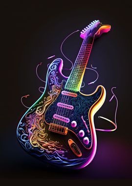 Neon guitar