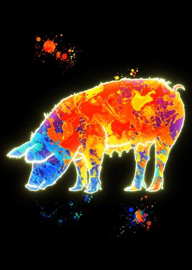 Neon pig