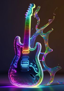 Neon guitar