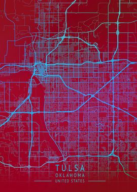 Tulsa  USA City Map