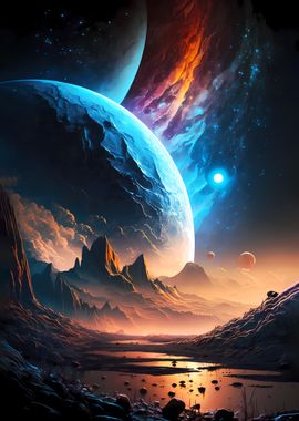 Planet Mountain Landscape