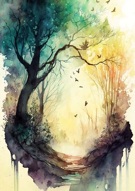 Watercolor nature 2