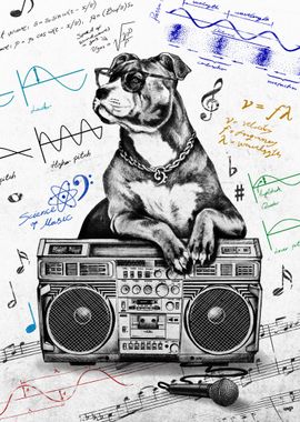 Music Science Dog W