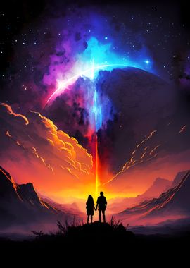 Cosmic Embrace Landscape