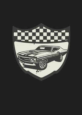 Racing Car Muscle Car Logo