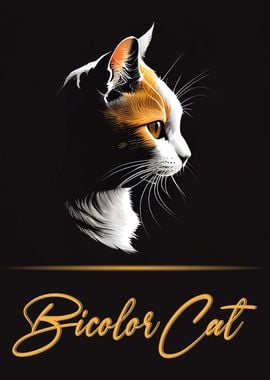 Bicolor Cat Portrait