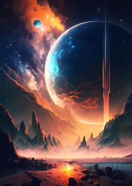 Dawn Of Planet Landscape