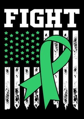 Green Ribbon American Flag