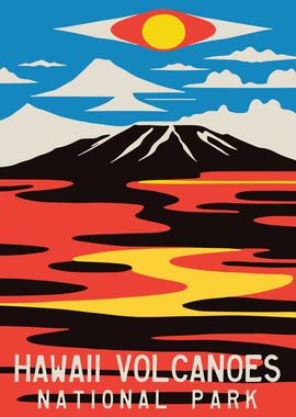 Hawaii Volcanoes Art Print