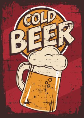 Cold Beer Pop Art