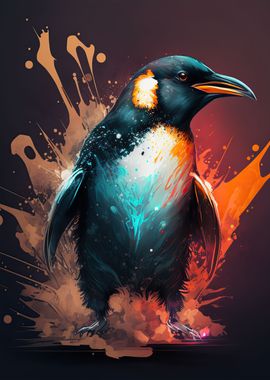 penguin neon