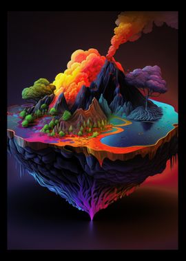 Floating Island Volcano