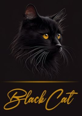 Black Cat Portrait