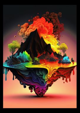 Floating Island Volcano