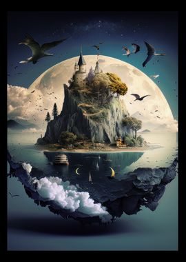 Dreamlike Landscape with