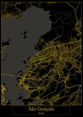Sao Goncalo Brazil Map