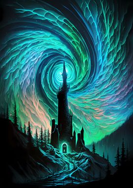 Spiral Aurora Castle