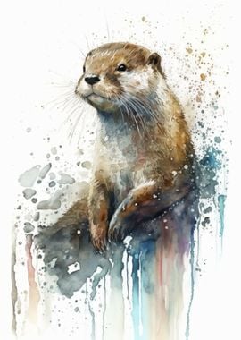 Otter Joy Watercolor