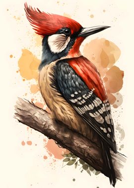 Exotic Birds Watercolor