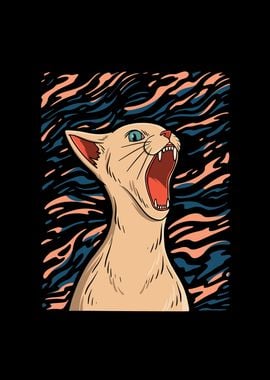 Cat Munch Painting Scream