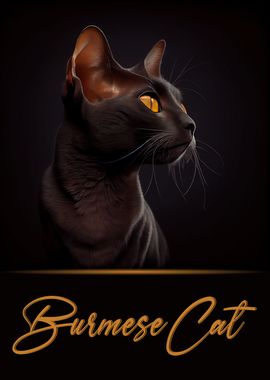 Burmese Cat Portrait