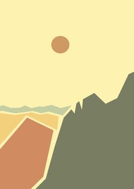 minimalist mountain