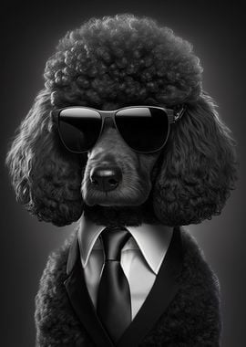 Black Poodle Mafia Boss