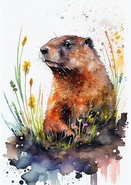 Groundhog Marmot Color