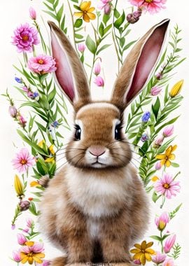 Cute Easter Bunny Rabbit