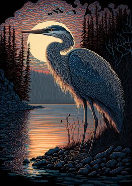 Beautiful heron 