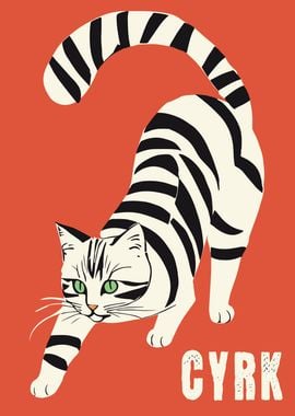 Circus Cat Poster