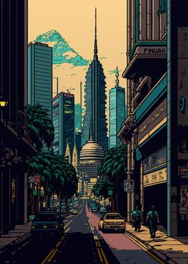 Kuala lumpur 02 Pixel art