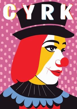 Circus Clown Poster