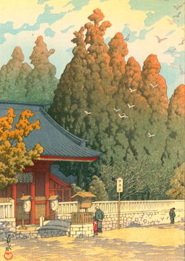 Kawase Hasui Japan Temple