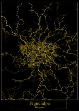 Tegucialpa Honduras Map