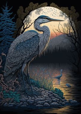 Beautiful heron 